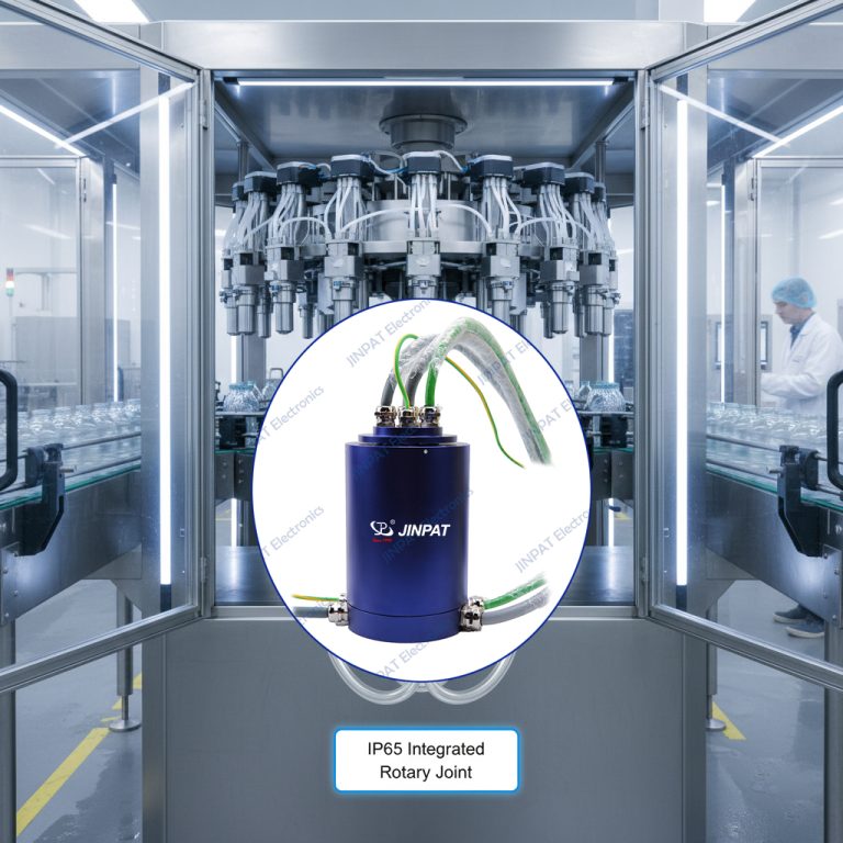 Reliable Rotation for Beverage & Food Packaging: IP65 Integrated Slip Ring for Filling Machines