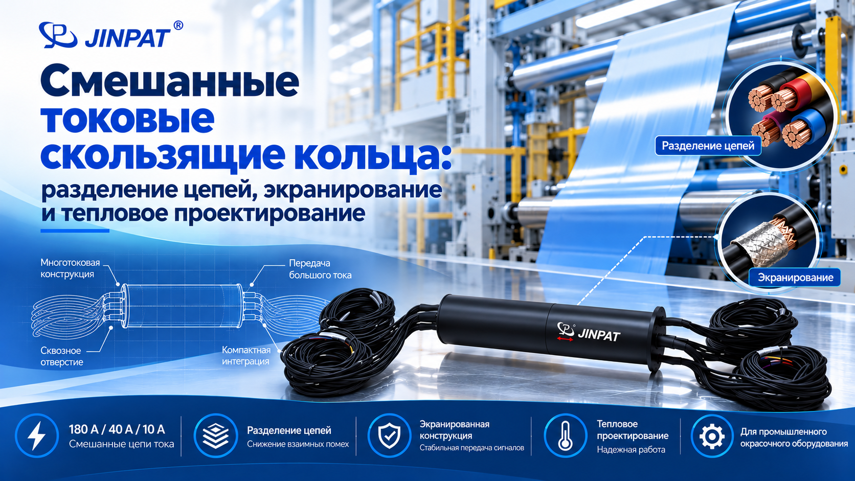 Как выбрать сильноточное контактное кольцо для машины нанесения покрытий